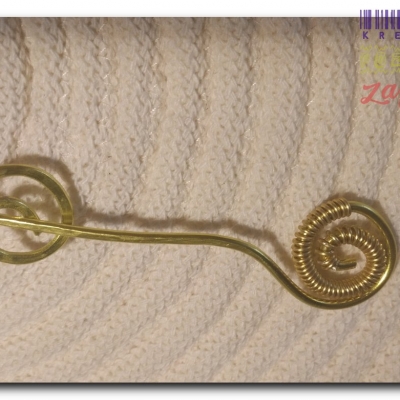 Brosza/Spinka do szala (złota)