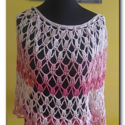 Różowa bluzka "nietoperz"