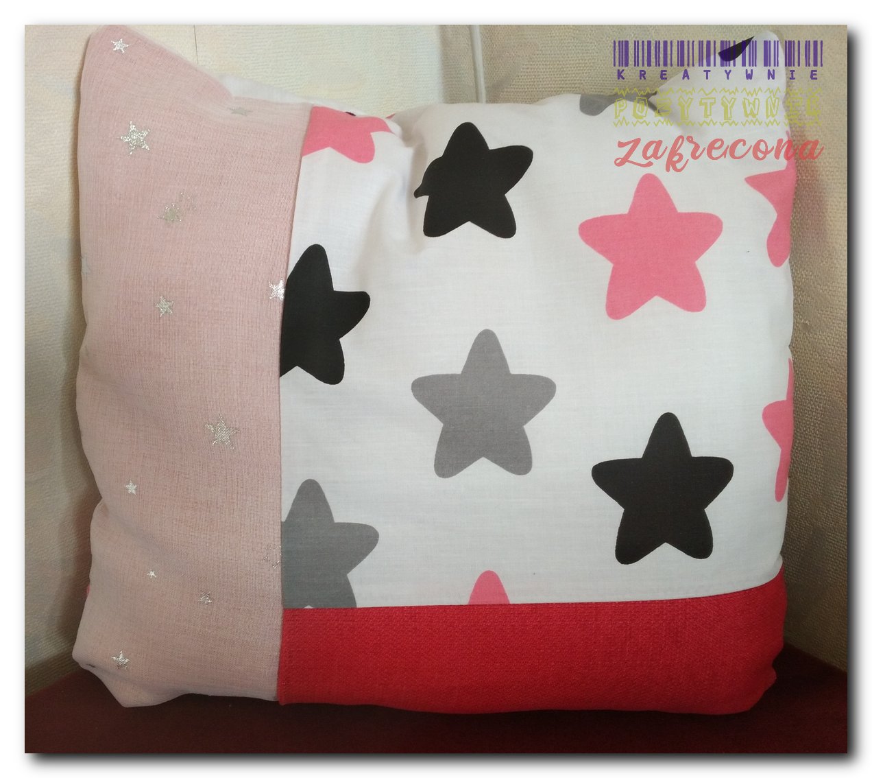 Poduszka - jasiek w gwiazdki