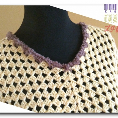 Tunika wykończona futerkiem