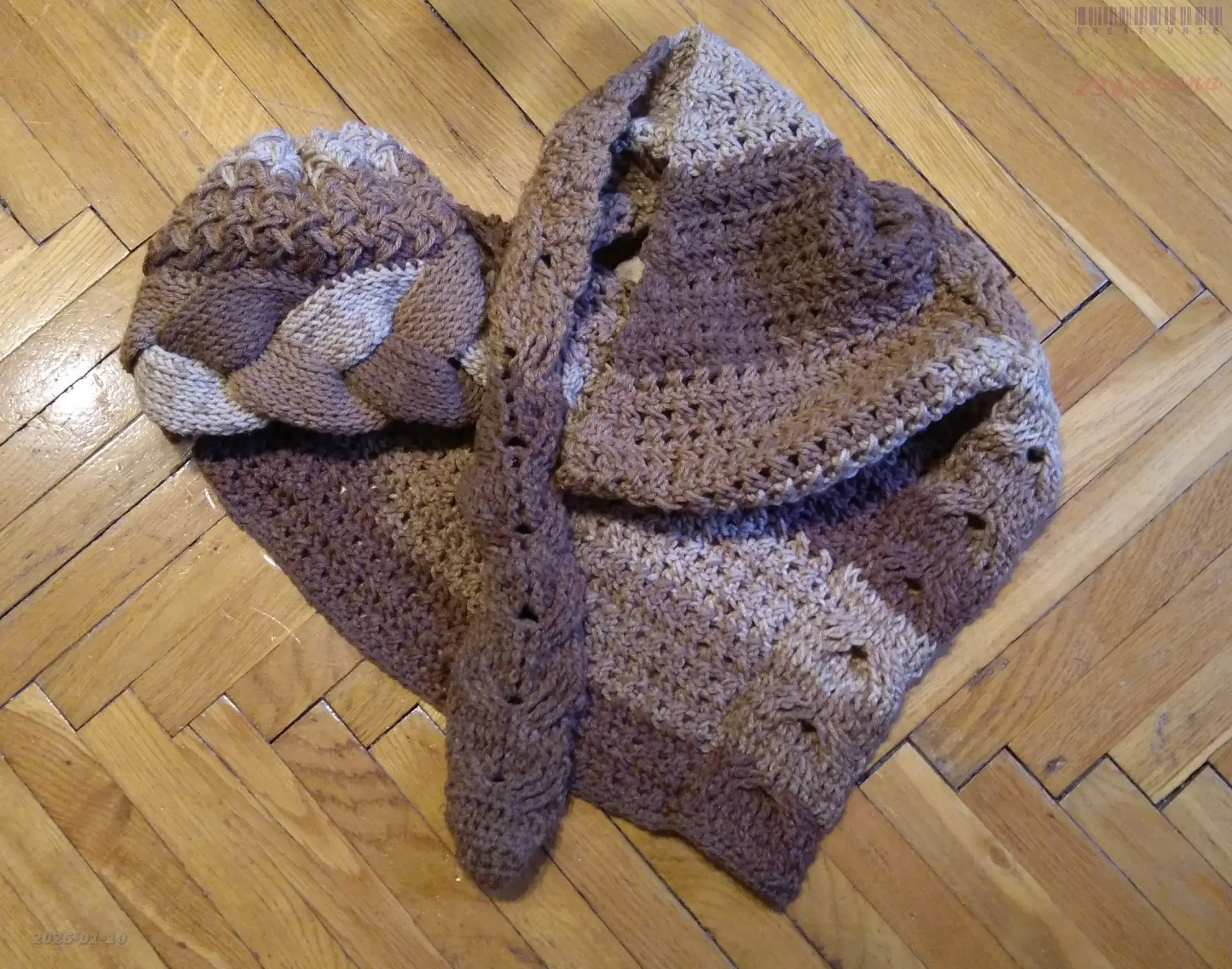 Braided Czapka i Szal