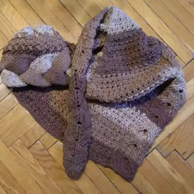 Braided Czapka i Szal