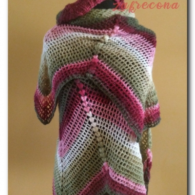 Chusta "Liść klonu" z beretem