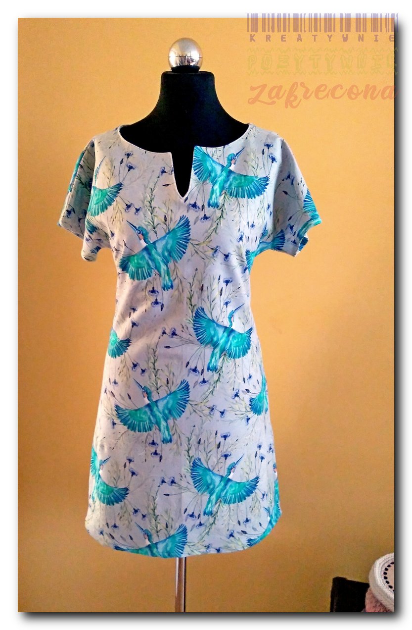 Sukienka - "na chabrowej łące"