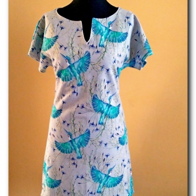 Sukienka - "na chabrowej łące"