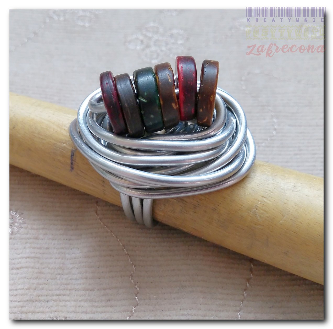 Pierścionek "Krążki"