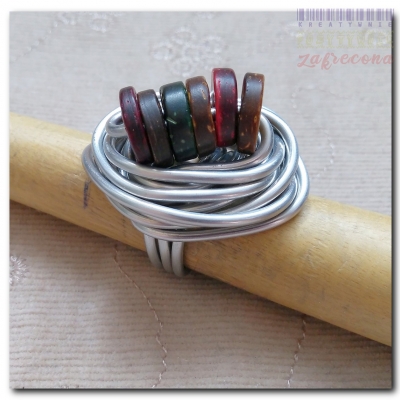 Pierścionek "Krążki"