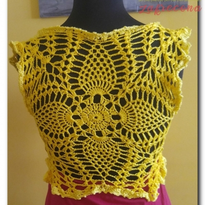 Sukienka z żółtym topem