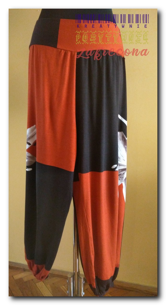 Spodnie "sindbadki" panelowe