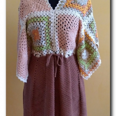 Jesienna sukienka BOHO