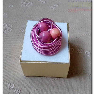 Pierścionek "różowo-owocowo"