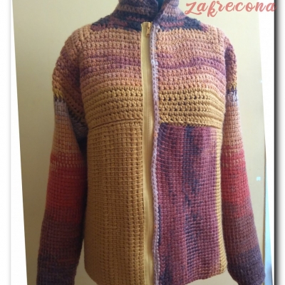 Ciepły męski sweter na zamek