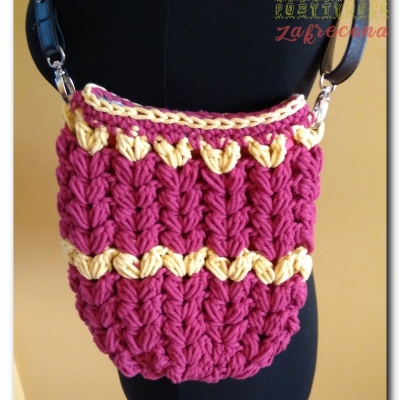 Mała torebka Puff stitch