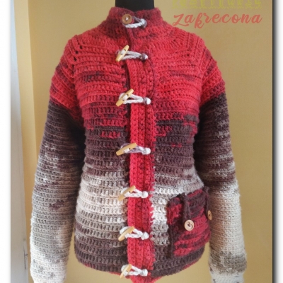 Ciepły męski sweter zapinany