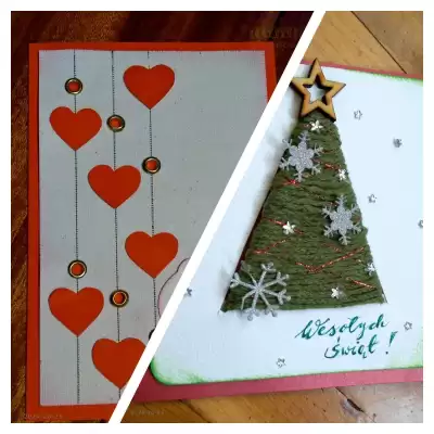 Kartka październikowa i grudniowa