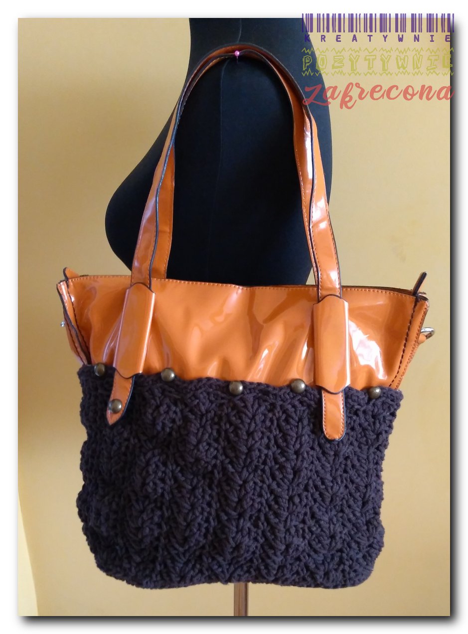 Pomarańczowa shopperka