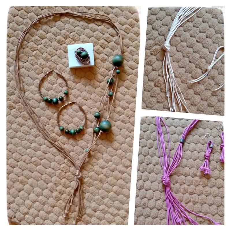 3 komplety ze sznurka