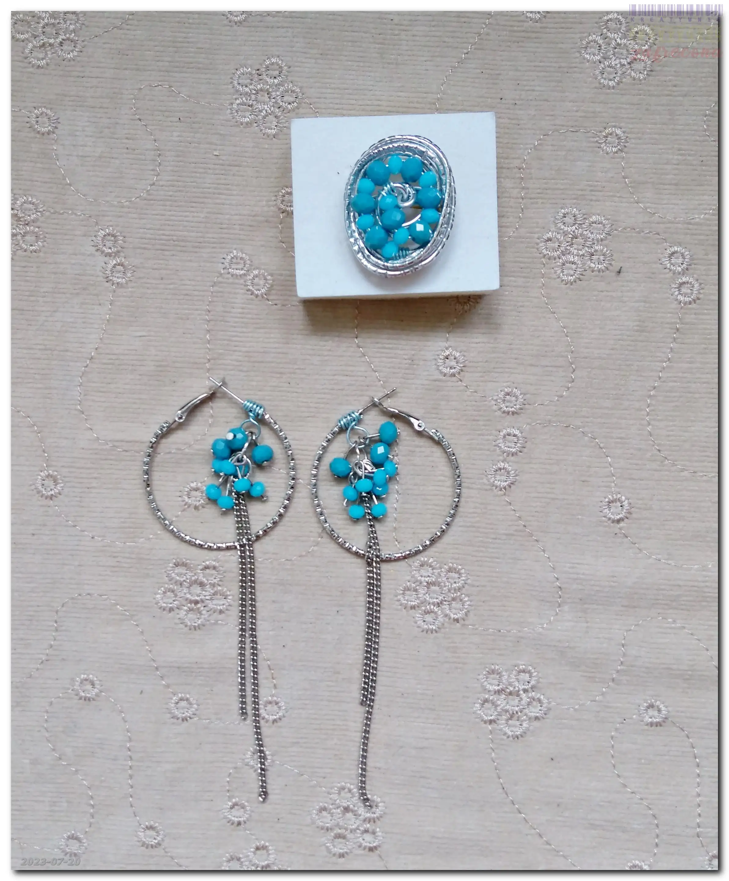 Turkusowe kryształki