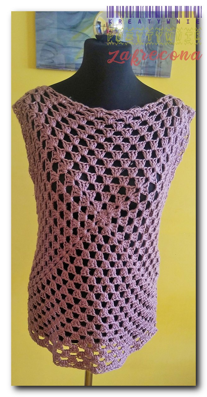 Kamizelka "granny square"