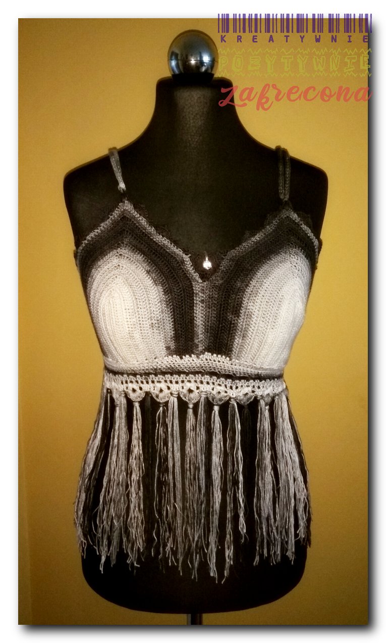 Topy z frędzlami  - różna kolorystyka