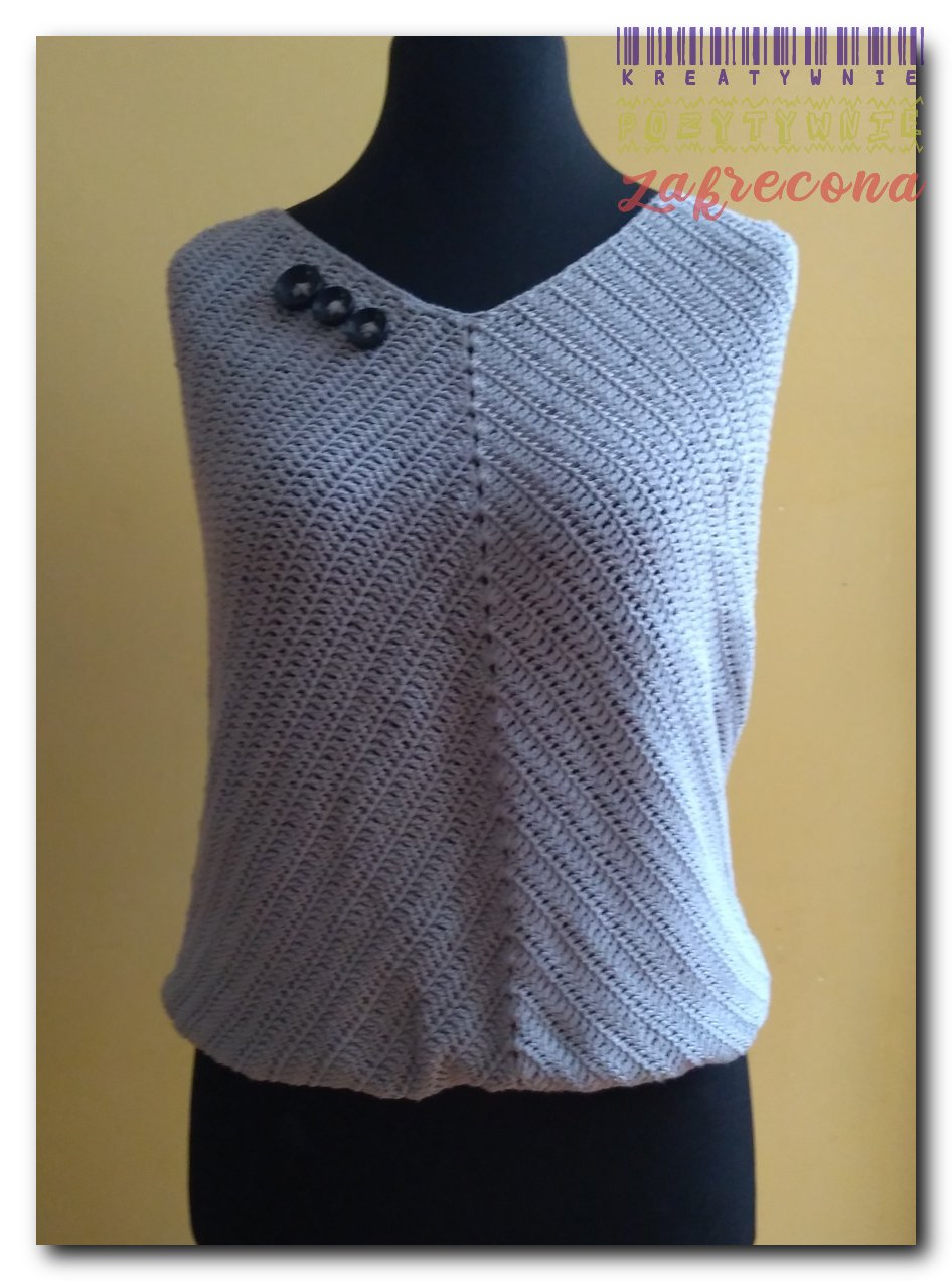 Szary top "Jodełka"