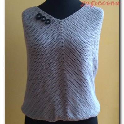 Szary top "Jodełka"