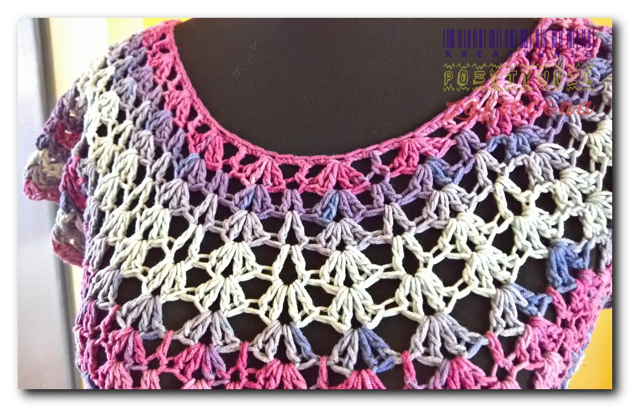 Fioletowo-niebieska sukienka letnia 