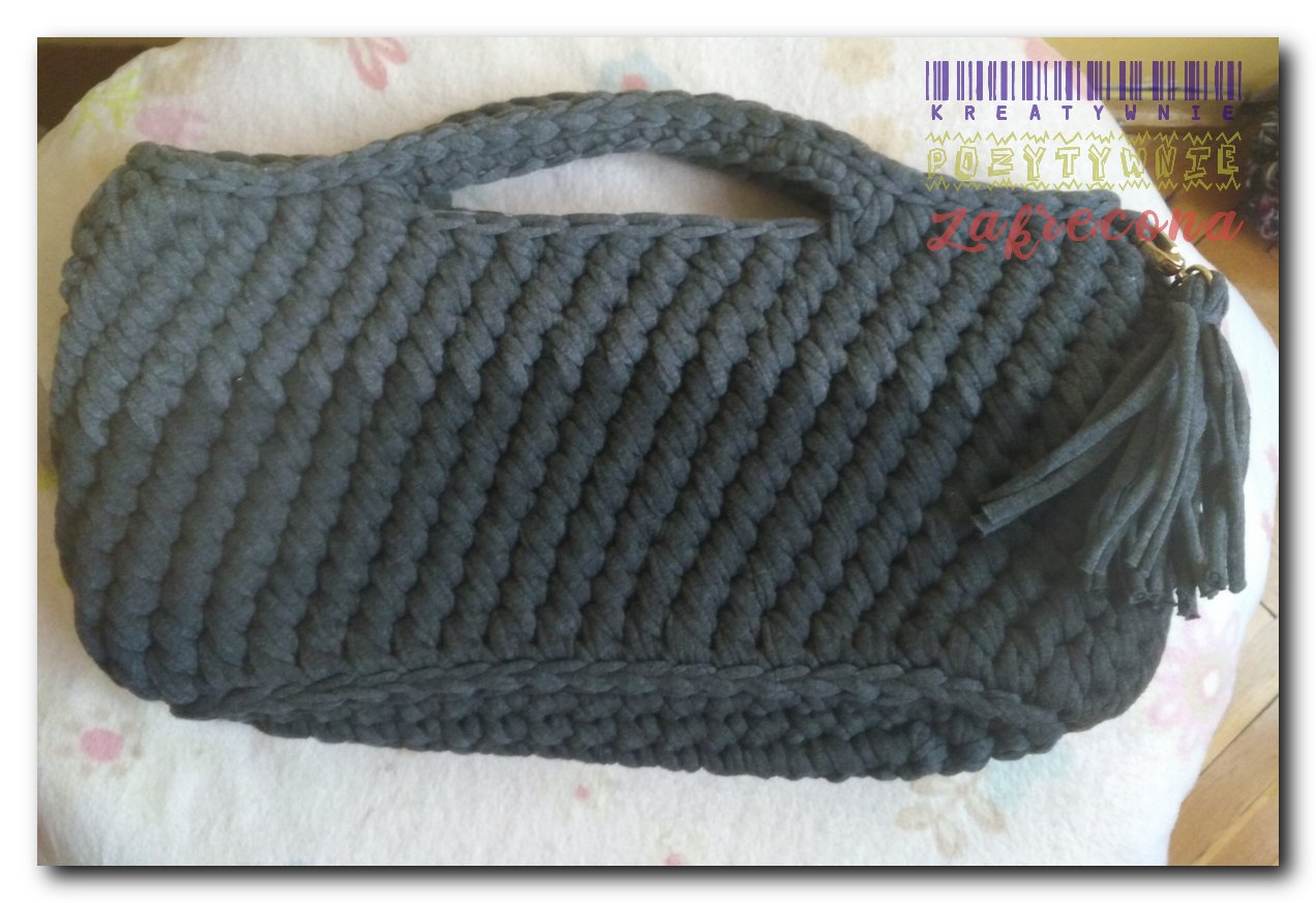 Torebka szaro-grafitowa