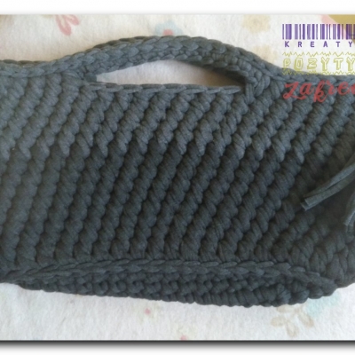 Torebka szaro-grafitowa