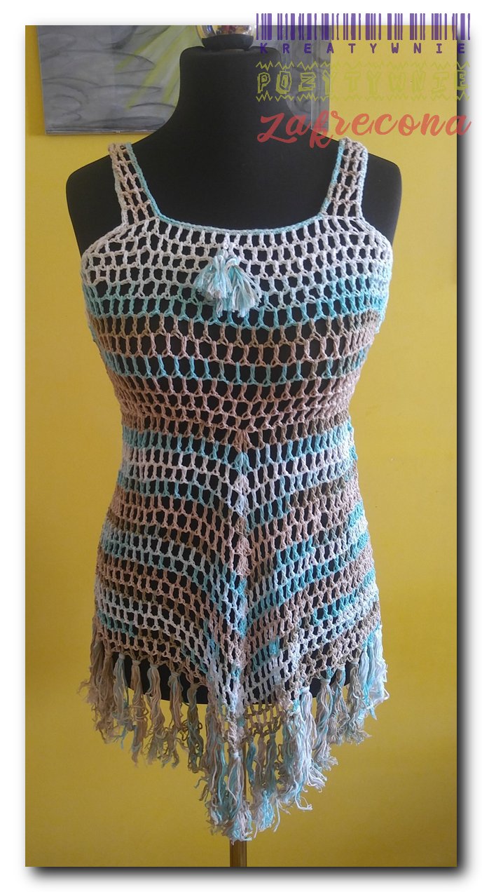 Tunika BOHO z frędzlami