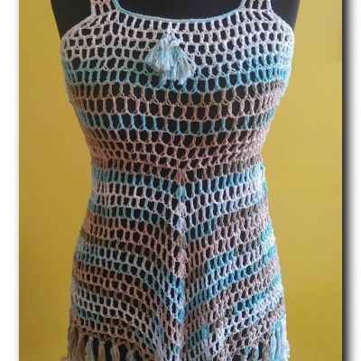 Tunika BOHO z frędzlami