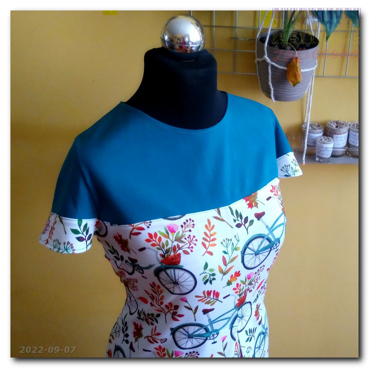 Sukienka "Jesienny rower"